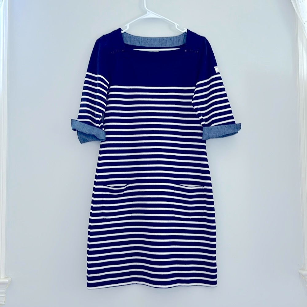 Joules “Mariners Grade” Remy Dress Navy Stripe - EUC - Size 6
